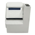 thumbnail image 2 of Wise DLX1305R-1904 DLX Series Pontoon Right Radius Lean Back Recliner - White / Mariner Blue, 2 of 8