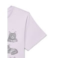 thumbnail image 7 of Wonder Nation Girls Cats Graphic Tee with Short Sleeves, Sizes 4-18, 7 of 7