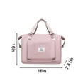 thumbnail image 3 of Great Gifts for Less One Shoulder/two Shoulder Multifunctional Travel Bag Expandable Gym Bags, Duffle Bags For Sports And Weekend Travel, Large Capacity Lightweight Overnight Bags Pink, 3 of 6