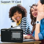 XHDATA D-328 Portable DSP Small Stereo Radio FM/AM/SW MP3 Player Support TF Card Rechargeable Battery Earphone Jack
