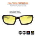 thumbnail image 2 of Gafas de sol de seguridad Ergodyne Skullerz Odin con lentes negras y amarillas, 2 of 9