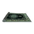 thumbnail image 2 of Ahgly Company Indoor Square Medallion Light Blue Traditional Area Rugs, 7' Square, 2 of 4