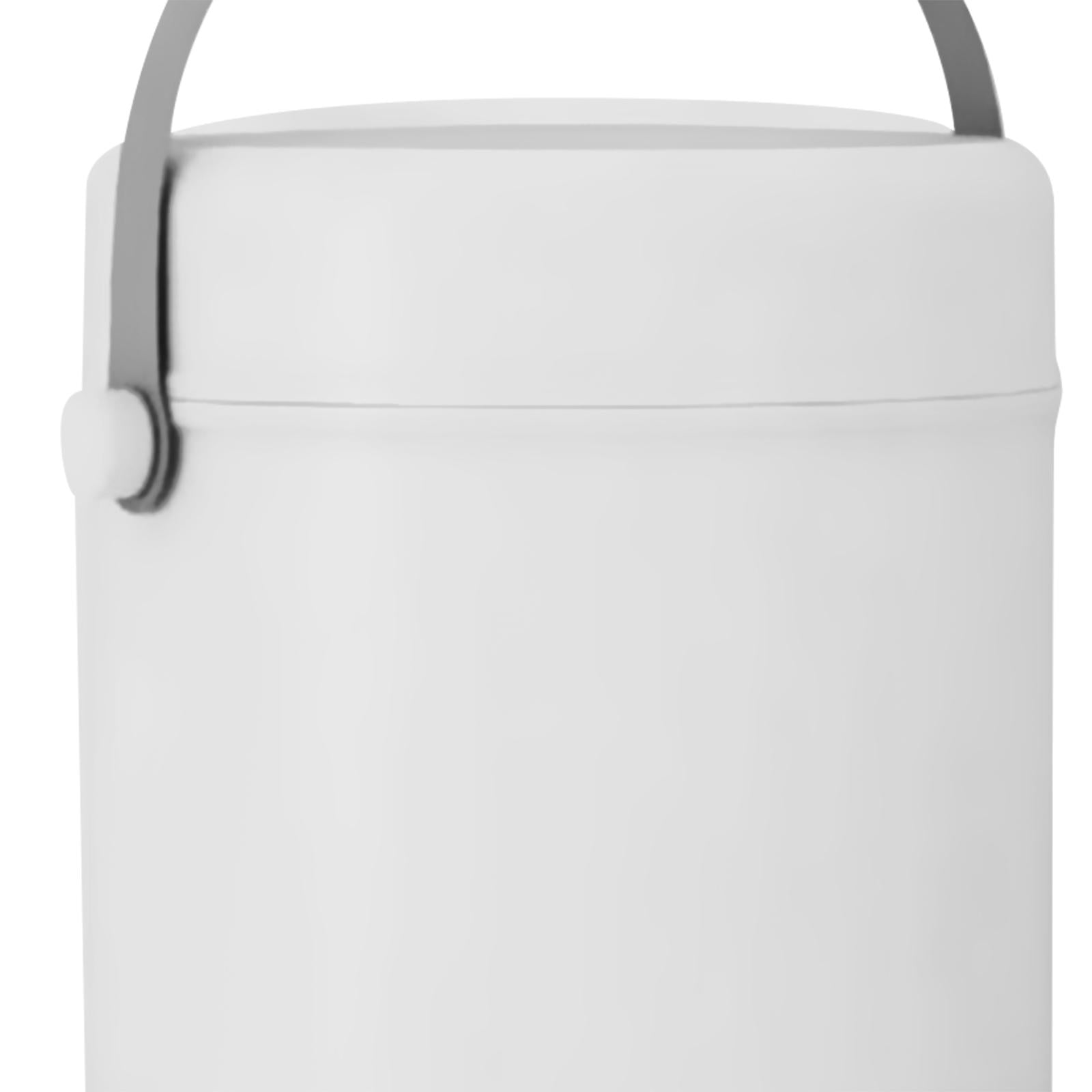Baoblaze Mini Washing Machine Bucket Washer Compact Practical Blue Light Cleaning Small white