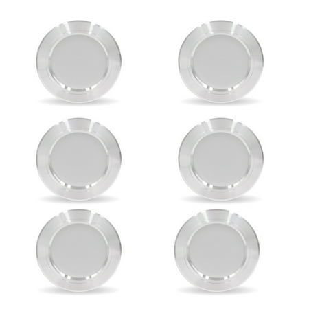 

LED Recessed Spotlight Ultra Flat 220V-240V 9 W Set of 6 IP44 Ceiling Spotlights Warm Light for Living Room Bathroom Installation Depth 28 mm