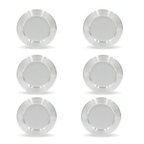 Ultra-Thin LED Recessed Spotlight For Living Room Bathroom, Natural White 9W IP44 Aluminium Alloy Ultra Flat Design, Screw Free Recessed Mount With Integrated Ultra-Light