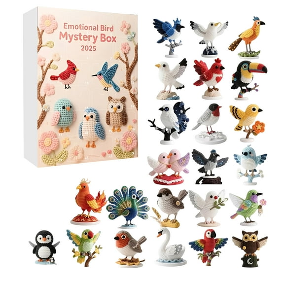 Emotional Bird Mystery Box 2D Flat Acrylic Ornament Christmas Tree Ornament Suitable For Christmas Decoration