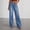 Dark Blue, variant on ZANKLEY Women's Wide Leg Jeans High Waisted Raw Hem Comfort baggy Pants