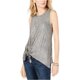 thumbnail image 1 of INC Blusa de suéter arrugado para mujer, Metálica, X-Large, 1 of 2