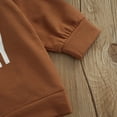 thumbnail image 7 of Baby Girl Boy Sweatshirt Letter Print Long Sleeve Crewneck Pullover Tops Infant Fall Winter Clothes, 7 of 7