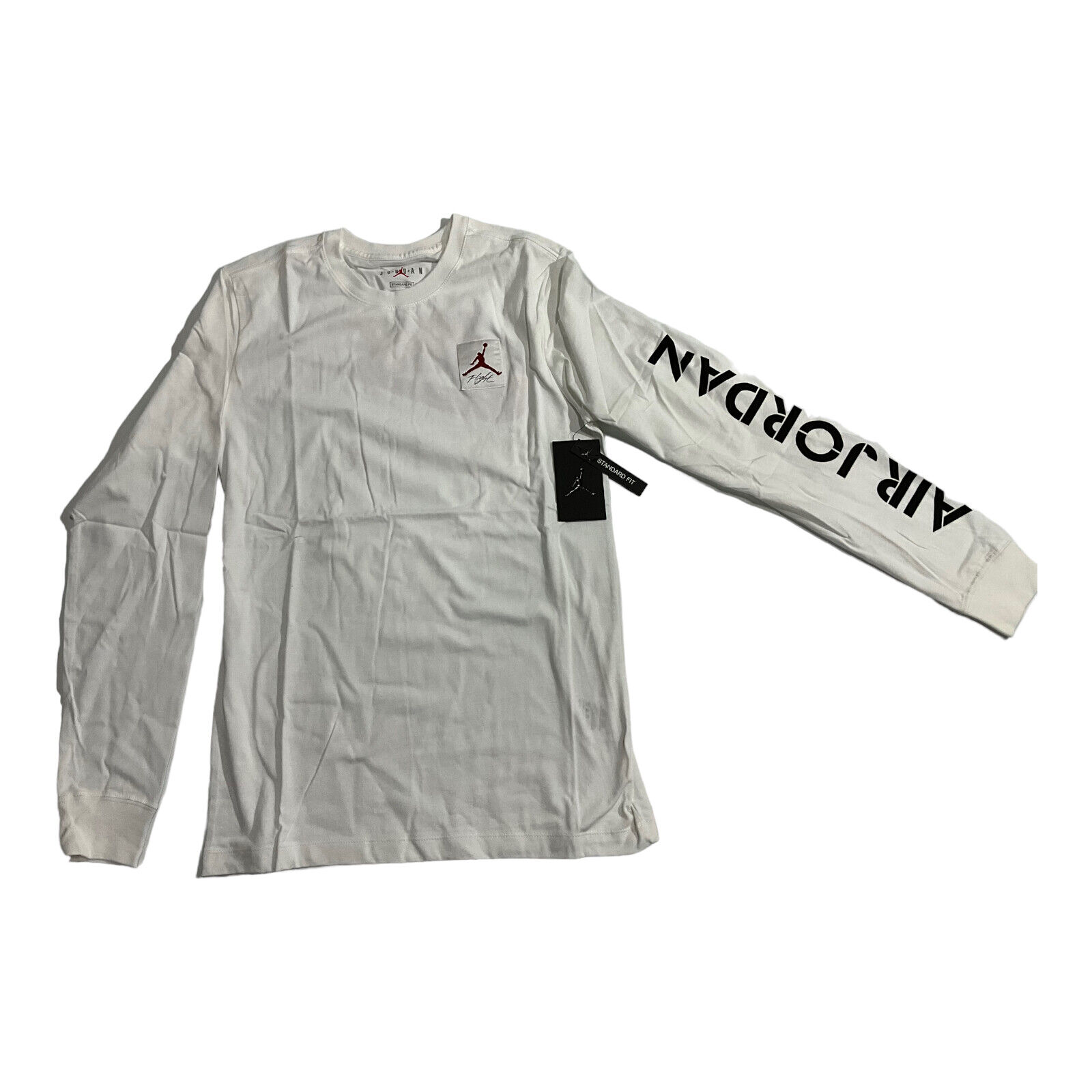 Nike Air Jordan AJ4 GFX Men's Long Sleeve White T-Shirt