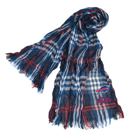 - Little Earth - NFL Crinkle Plaid Scarf, Buffalo Bills