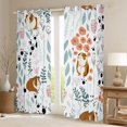 thumbnail image 2 of Homewish Guinea Pig Blackout Curtains Set of 2 (52x84 Each) for Teens Boys Girls,Flower Animal Window Curtains,Dreamy Princess Curtains and Drapes,Ultra Soft Home Decor, 2 of 6