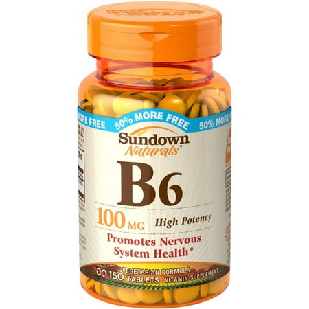 Sundown Naturals B6 100 mg - 150 CT
