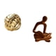 thumbnail image 5 of Figura de cerámica,Figura de cerámica con forma de bola de hilo y nudo,Escultura estética para oficina,estantería,decoración del hogar,Figura de pensador abstracto,Estatua de pensador, 5 of 8