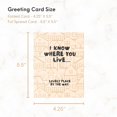 thumbnail image 5 of New Home Card Housewarming, Moving Away Card, Congratulations Card (I Know Where You Live), 5 of 5