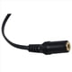 thumbnail image 4 of 4X Chapado en de 3,5 mm Jack Hembra A 2 Hembra Jacks Estereo Adaptador Divisor de Audio (15cm) Negro, 4 of 4