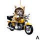 thumbnail image 1 of Colgante de gato 2D para espejo retrovisor de coche, bonito adorno de gato y D3D9, 1 of 7