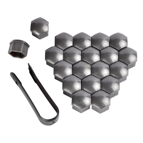 Sidaley Paquete de 20 tapas de tuercas de rueda de coche universales antioxidantes cubierta de tornillo de cubo de coche reemplazo tuercas de Type11 NO11