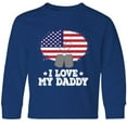 thumbnail image 3 of Inktastic I Love my Daddy Military Son Daughter Long Sleeve Youth T-Shirt, 3 of 5