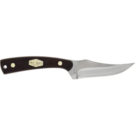 Old Timer 152OTLCP Large Sharpfinger 8.6in S.S. Full Tang Fixed Blade Knife with 4in Clip Point Skinner Blade Sawcut Handle and Leather Sheath for Hunting Camping Field Dressing EDC and Outdoors