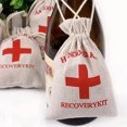 thumbnail image 4 of 10/5/2 piezas Bolsas para despertarse en fiestas de Halloween Bolsas de almacenamiento de regalo para invitados a la boda Bolsas de lino y algodón Botiquines de primeros auxilios Kit para la resaca de, 4 of 5