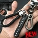 thumbnail image 2 of LLavero de cuero sintético con cuerda tejida para coche, colgante antipérdida para bolso, soporte para llavero, joyería de regalo, 1 piezas, 2 of 4