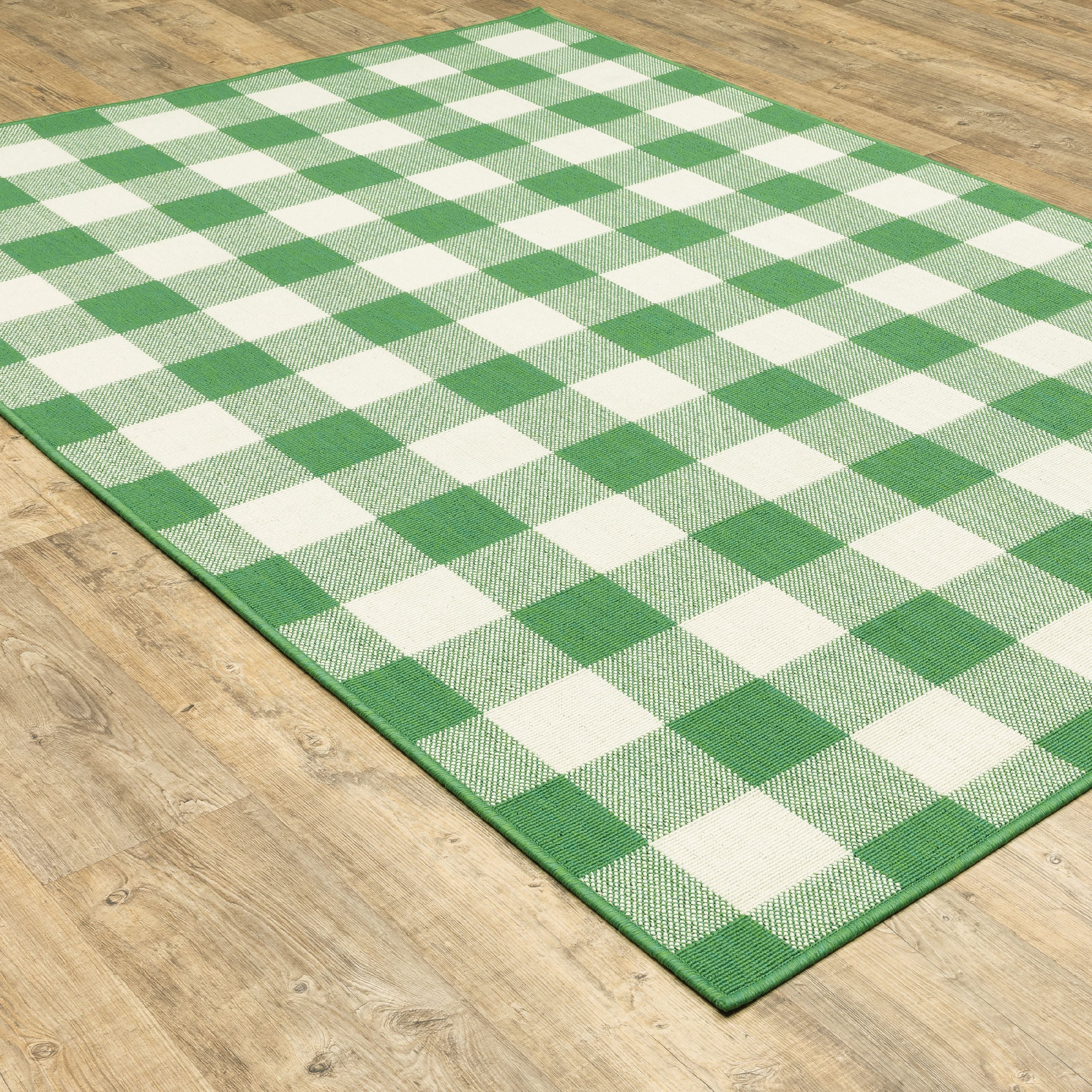 Avalon Home Mackinaw Gingham Check Indoor/Outdoor Area Rug
