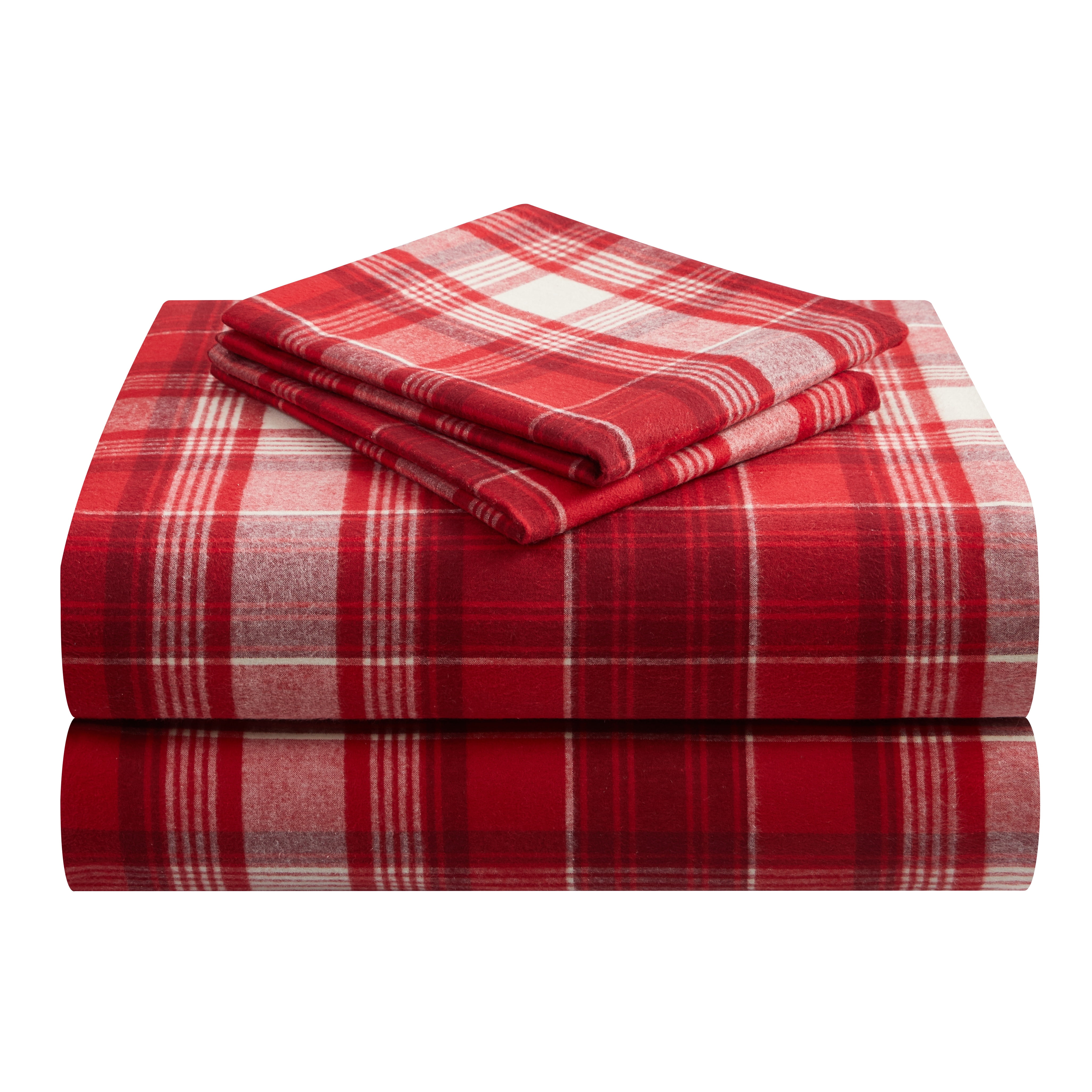 Dearfoams Super Soft 3-Piece Plaid 100% Polyester Fill Comforter Set, King