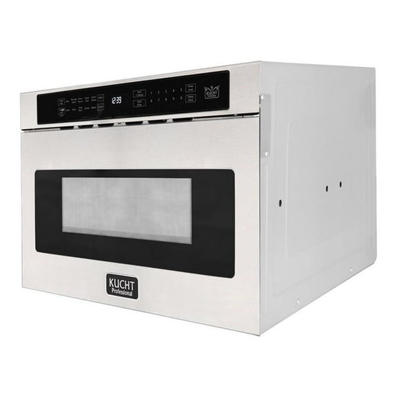 Pemberly Row 23.8" Modern Stainless Steel Microwaves in Silver