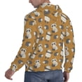 thumbnail image 6 of Pofeuu Forest Animal Print Mens Casual Hooded Collar Drawstring Hoodies Pullover Sweatshirts Casual Long Sleeve Shirts-Large, 6 of 7