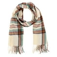 thumbnail image 2 of CTM Adult Classic Plaid Soft Winter Scarf with Fringe, 2 of 4