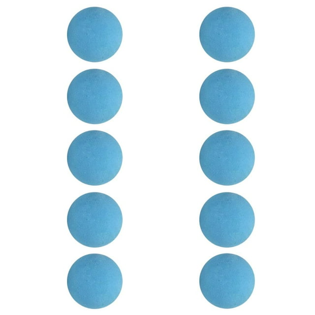 10Pcs Foaming Golf Balls for Indoors Training Swing Practice Driving Range Home Use - Light Blue, 42mm