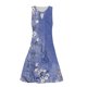 thumbnail image 2 of Gibobby Vestido casual de verano para mujer Vestido casual de verano sin mangas con flores estampadas en color para mujer(Morado,XL), 2 of 4