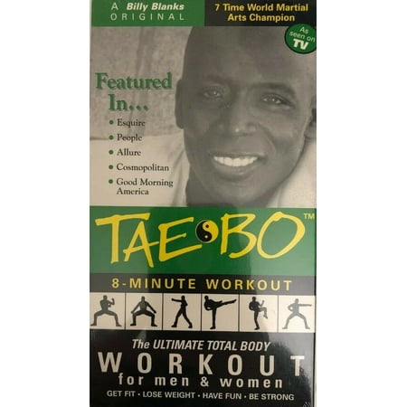 Tae Bo 8 Minute Workout(VHS 1998)TESTED-RARE VINTAGE COLLECTIBLE-SHIPS N 24