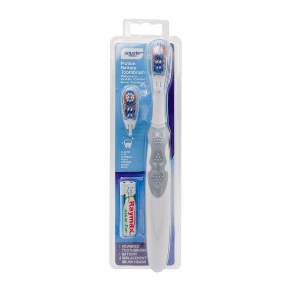 Equate Motion Battery Toothbrush with 2 Brush Heads