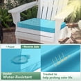 thumbnail image 3 of Outdoor Chair Cushions Set of 4, Waterproof & Fade Resistant Seat Cushion for Patio Furniture - 19 x 19 x 2 Inch Chair Pads with Ties and Hidden Zipper, Teal, 3 of 8