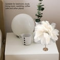 thumbnail image 4 of Lampe de Table en Plumes, Interrupteur Tactile à Intensité Réglable, Lampe Moderne en Plumes d'Autruche avec 3 Températures de Couleur et Port USB, Lampe de Chevet Décorative Élégante et Romantique pour Chambre, Salon, Mariage, 4 of 8