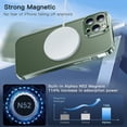 thumbnail image 4 of Official Color Match for iPhone 13 Pro Case, Glossy Bumper and Matte Back, Strong Magnetic Compatible with MagSafe, Anti-Fingerprint, 12FT Military Grade Shockproof Cover 6.1", Alpine Green, 4 of 13