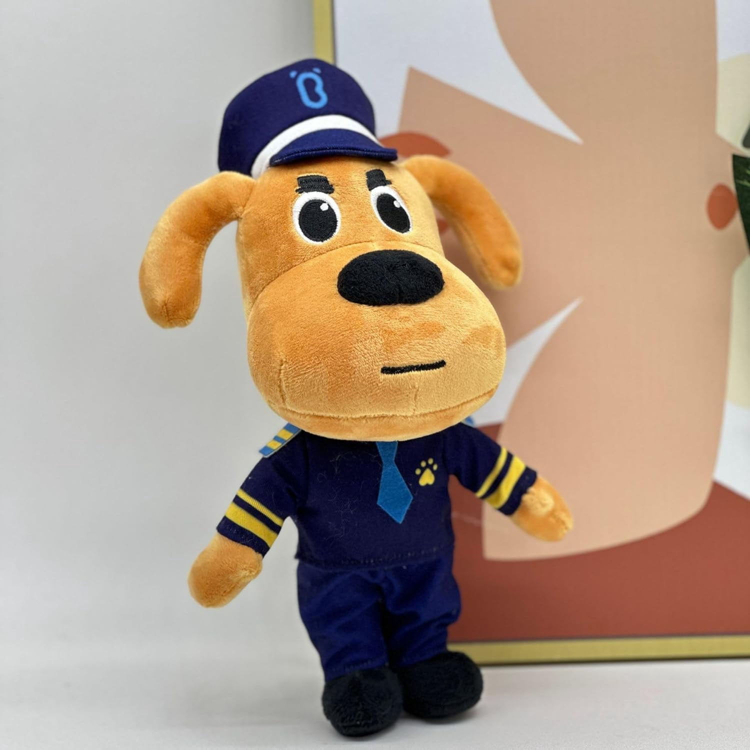 Sheriff Labrador Soft Plush Toy, PP Cotton, 9.8"