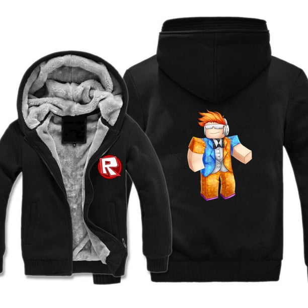 Suéter con capucha envolvente de ROBLOX para hombres y mujeres, Sudadera con capucha gruesa informal para jóvenes, suéter con capucha cálido, regalos de cumpleaños, Invierno