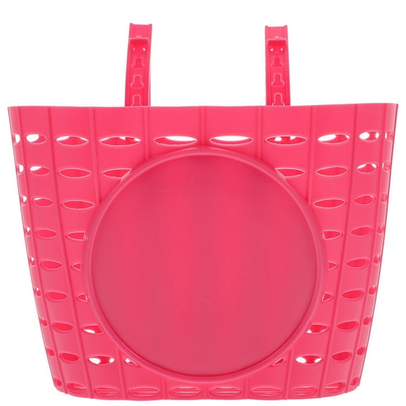 UPOUART Durable Pink Bike Basket Premium Plastic Storage Easy to Attach 1Pc