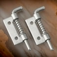thumbnail image 4 of Bgsha Spring Loaded Latch Pin Stainless Steel 304 Heavy Duty Spring Loaded Latch Pin Security Bolt Latch Tone Door Cabinet Hinges for Chests Cabinets Utility Trailer Gate 2 Pcs, 4 of 9