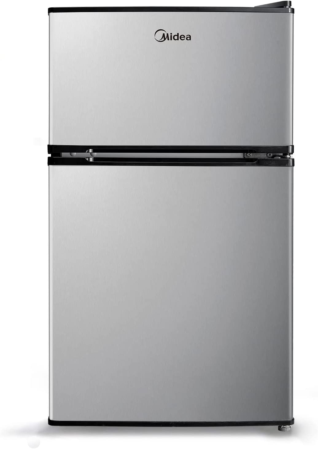 Midea WHD113FB1 Double Door Mini Fridge with Freezer for Bedroom