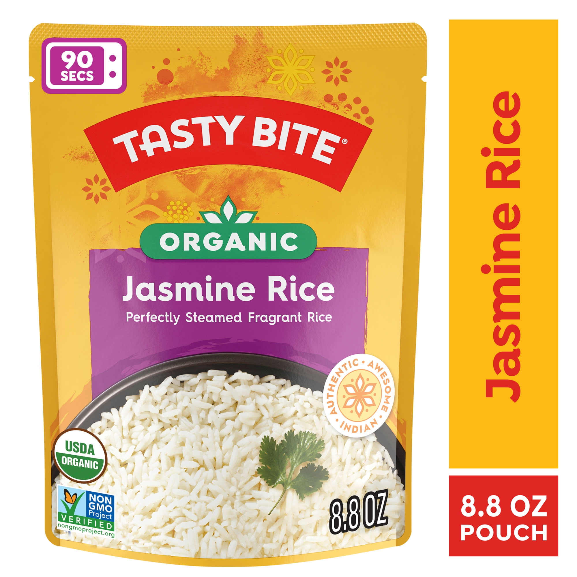 (5 pack) Tasty Bite Organic Jasmine Rice 8.8oz - Fragrant jasmine rice