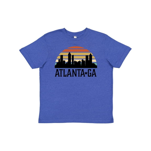 Inktastic Atlanta Georgia Skyline Vintage Youth T-Shirt