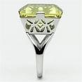 thumbnail image 4 of High polished (no plating) Stainless Steel Ring with Top Grade Crystal in Citrine Yellow for Women Citrine Yellow Stone Color Style TK649 Size 8, 4 of 4