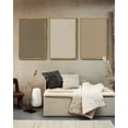 thumbnail image 4 of Modern Boho Neutral Line Wall Decor Minimalist Abstract Framed Wall Art Geometric Artwork Kitchen Dining Room 24x36in Natural Framed, 4 of 8