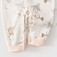 thumbnail image 7 of Akiihool Newborn Pajamas Girl Baby Girl Long-Sleeve Side Snap Bodysuit for Winter Light Pink,6-9 Months, 7 of 7