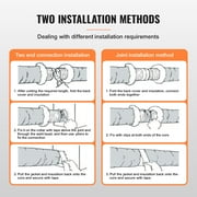 SKYSHALO 4in x 25ft Insulated Flexible Duct Dryer Vent Hose HVAC Ventilation R-6.0