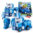 thumbnail image 1 of Figura de juguete Super Wings Paul, robot de 18 cm y minifigura de 5 cm, 1 of 7